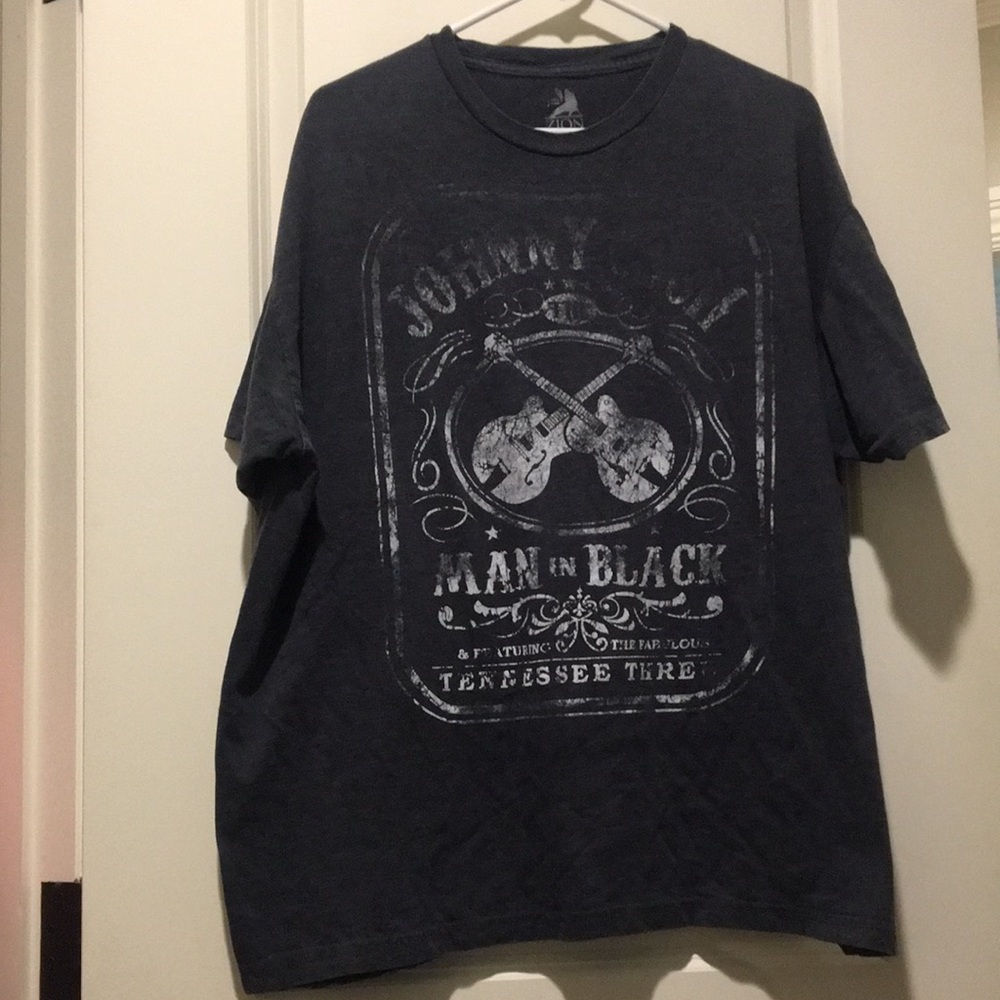 Zion Johnny Cash Man In Black mens music Graphic Tshirt short sleeve size XXL